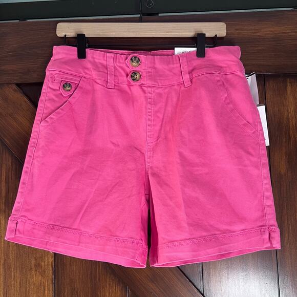 Westbound Pants - Westbound The High Rise Fit Marina Short Pink Women's 10